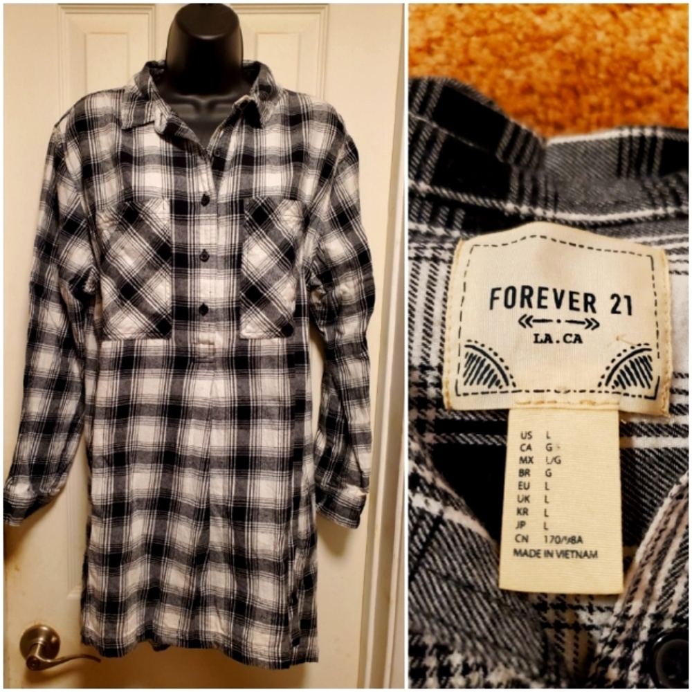 Forever 21 Flannel/ LARGE/NWOT